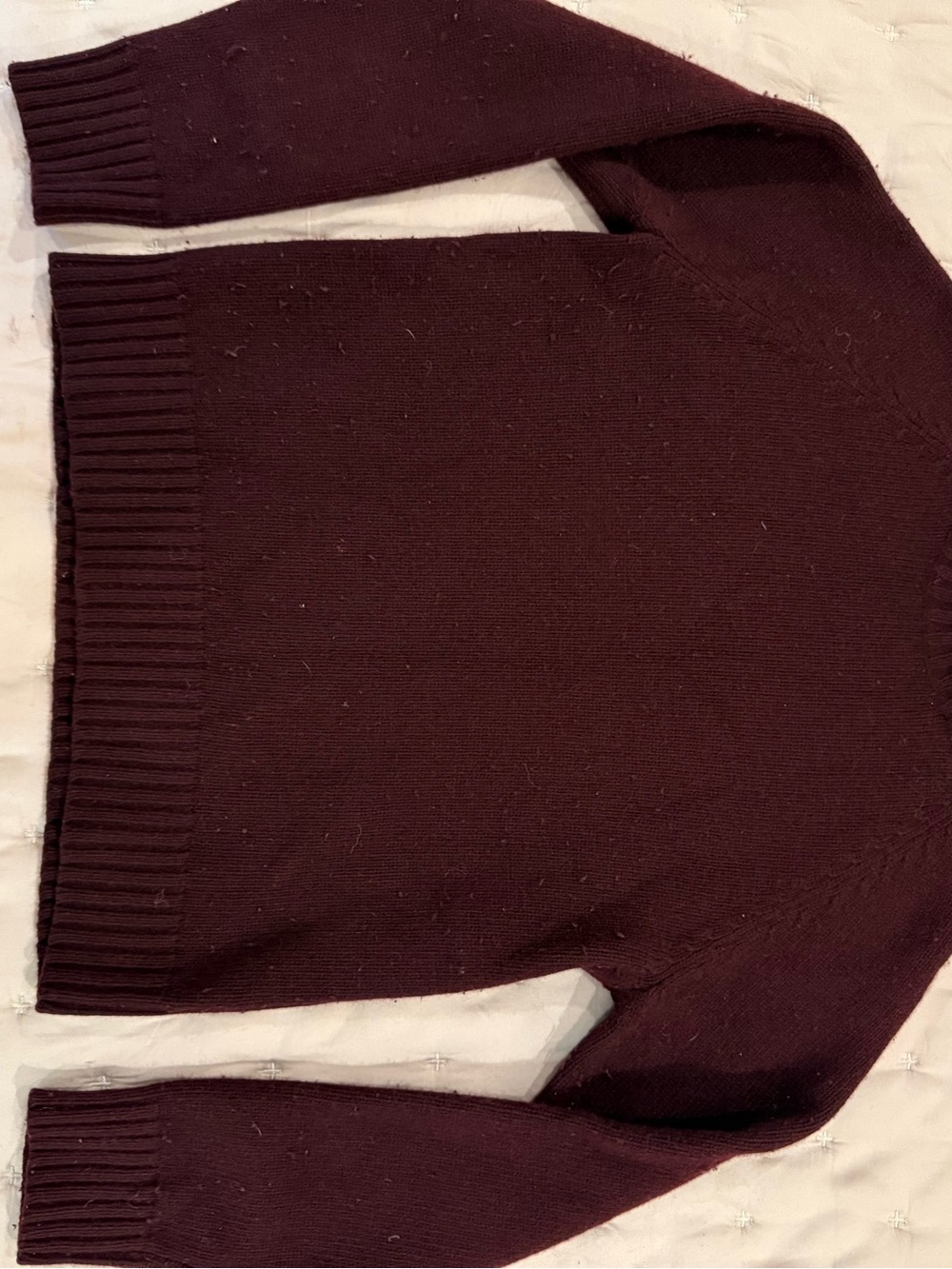 Vtg Lauren Ralph Lauren Merino Cashmere Angora Turtleneck Sweater Burgundy L